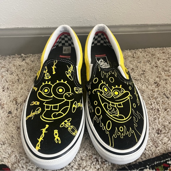 Vans Other - SpongeBob SquarePants x Skate Slip-On Size 9 Gently Used